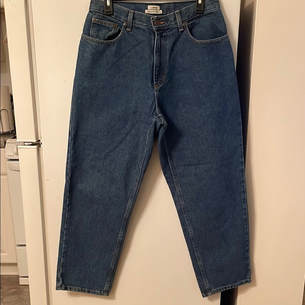 L.L. Bean Women’s Size 12P Original‎ Fit | Relaxed Blue Jeans 100% Cotton